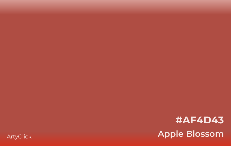 Apple Blossom #AF4D43
