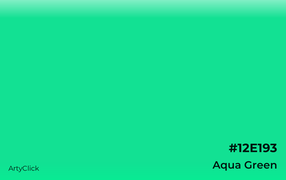 Aqua Green #12E193