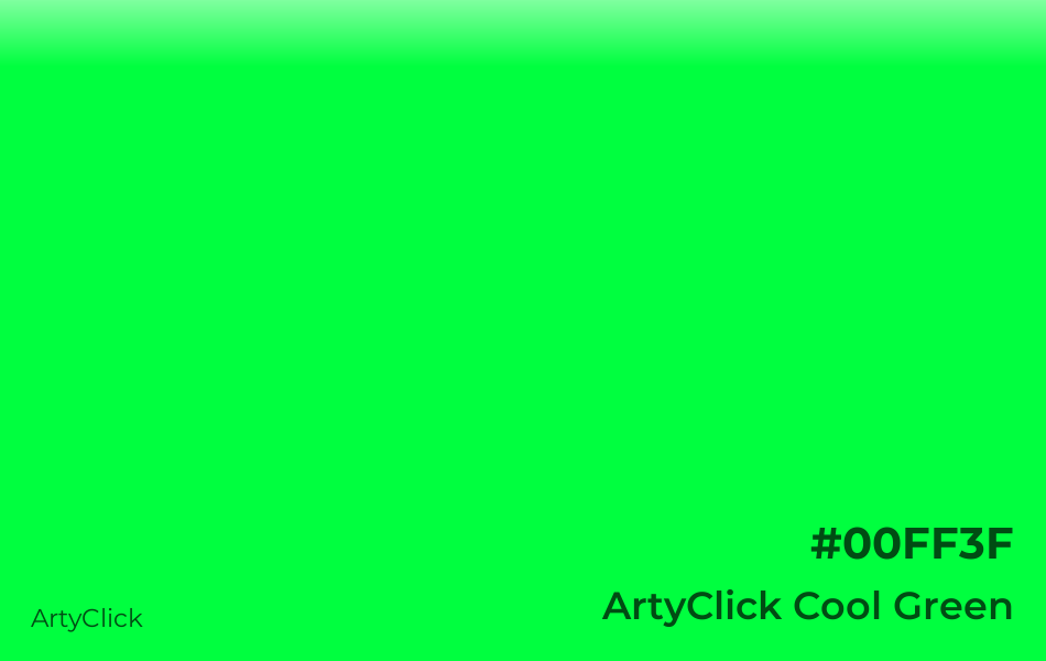ArtyClick Cool Green #00FF3F