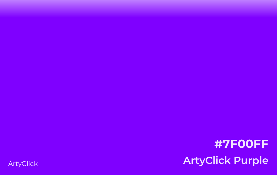 ArtyClick Purple #7F00FF