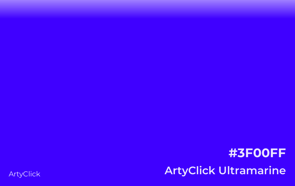 ArtyClick Ultramarine #3F00FF