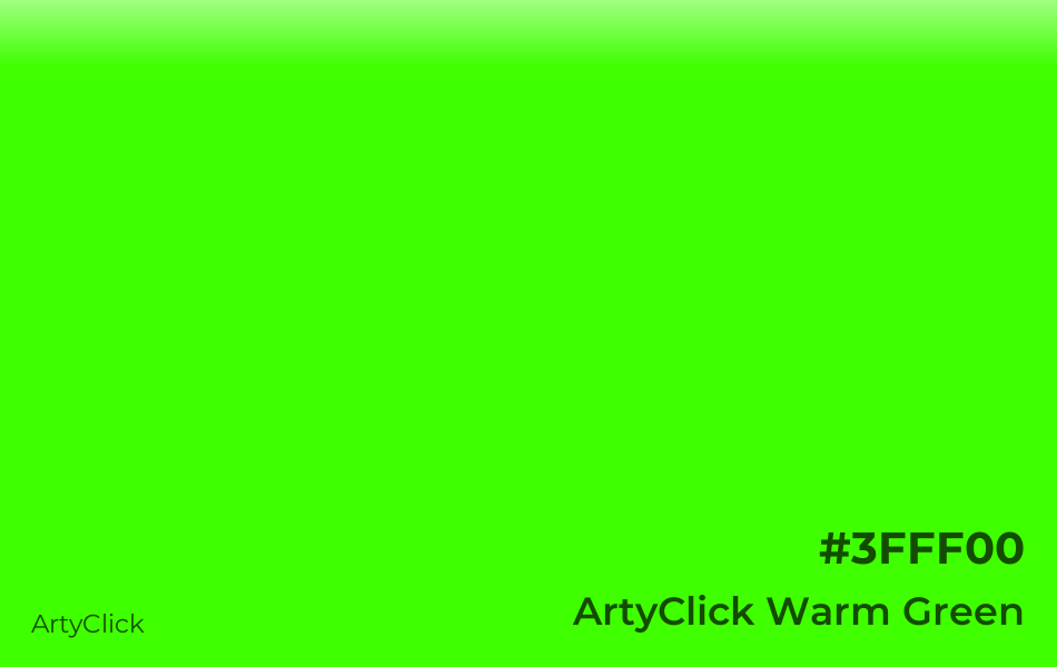 ArtyClick Warm Green #3FFF00
