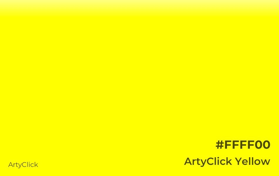 ArtyClick Yellow #FFFF00