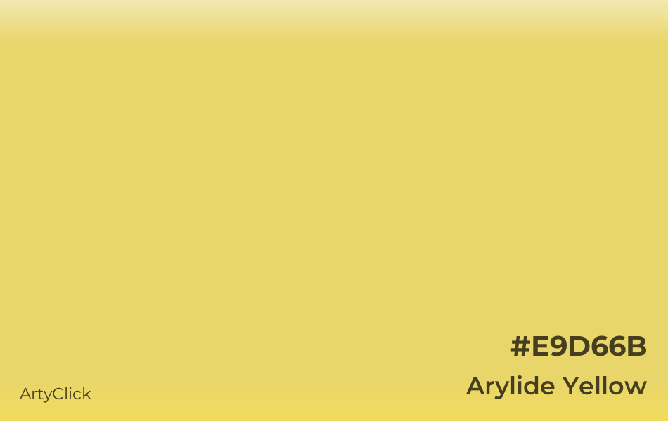 Arylide Yellow #E9D66B