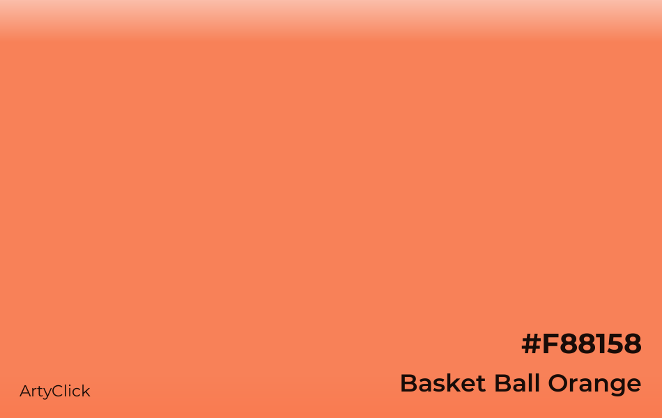 Basket Ball Orange #F88158