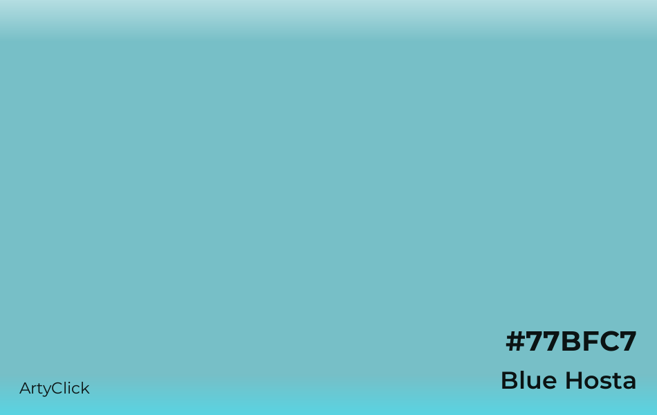 Blue Hosta #77BFC7