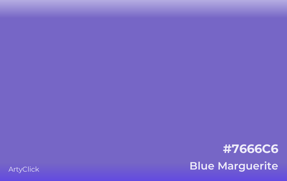 Blue Marguerite #7666C6