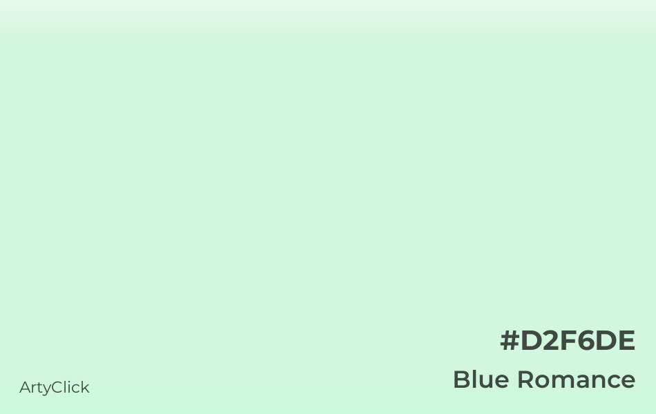 Blue Romance #D2F6DE