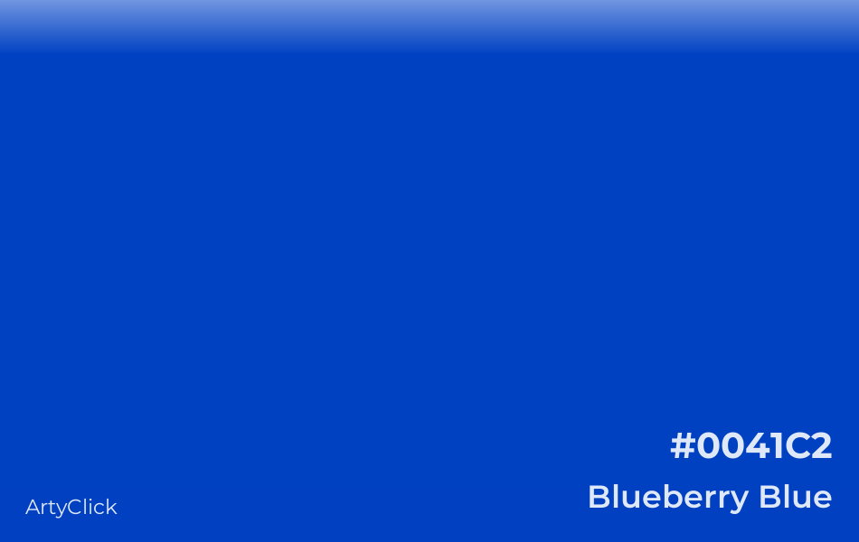 Blueberry Blue #0041C2