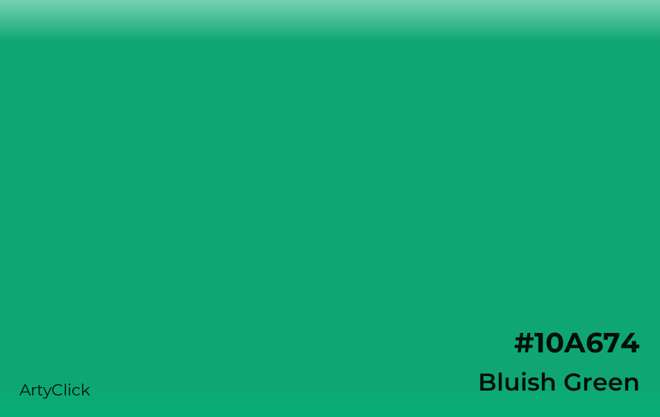 Bluish Green #10A674