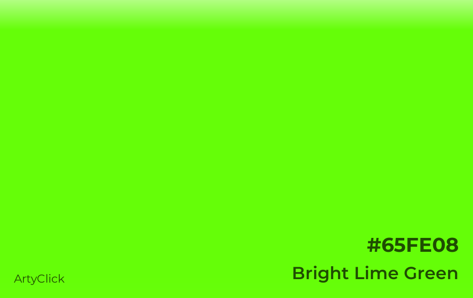 Bright Lime Green #65FE08