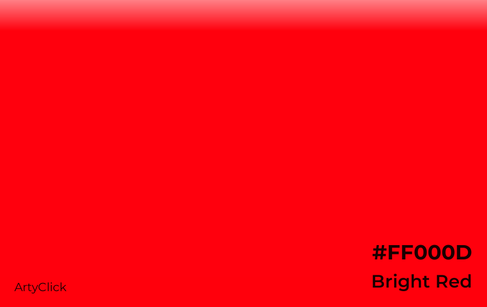 Bright Red #FF000D