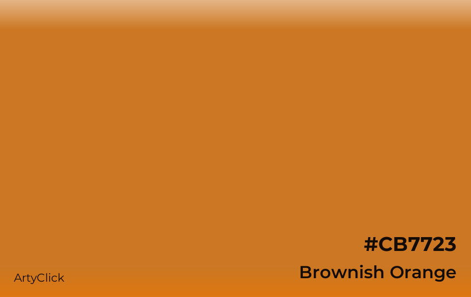 Brownish Orange #CB7723