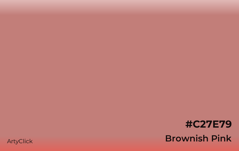 What is the color code for Brownish Pink?