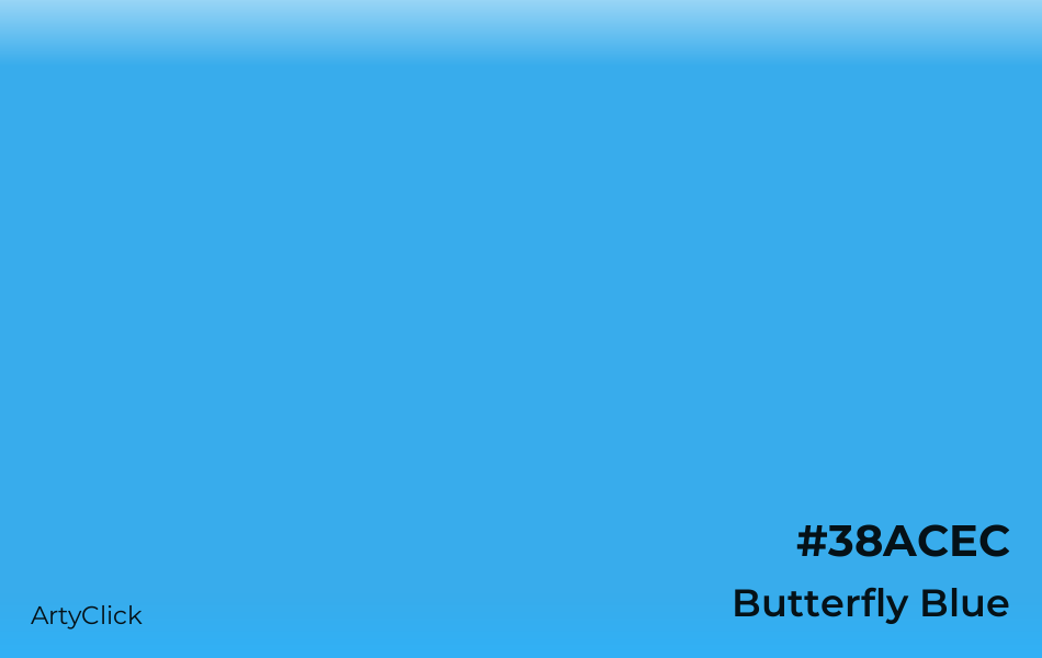 Butterfly Blue #38ACEC