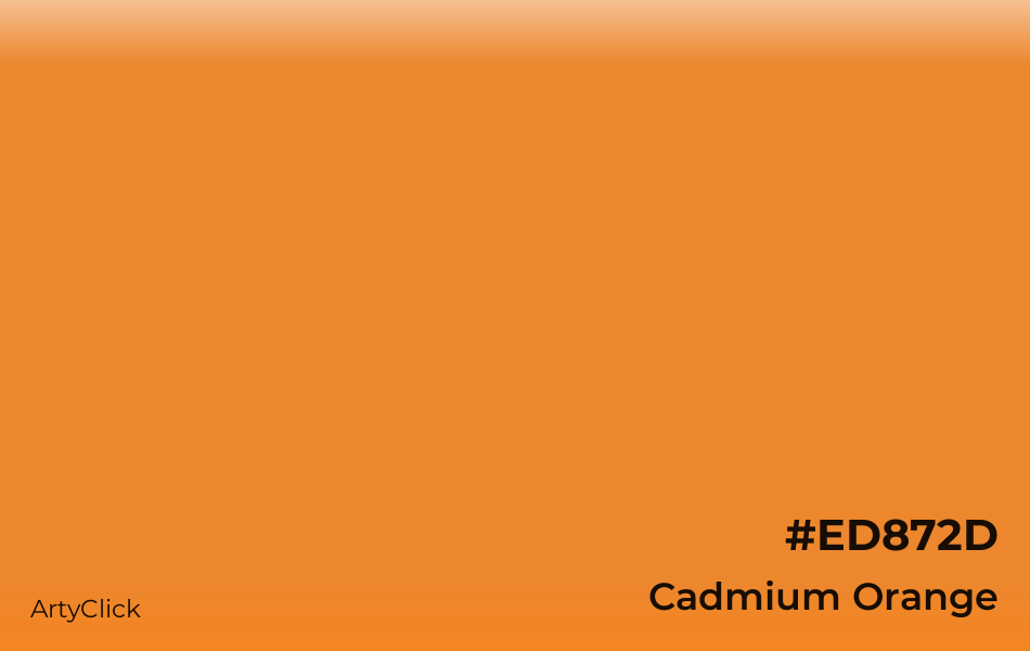 Cadmium Orange #ED872D