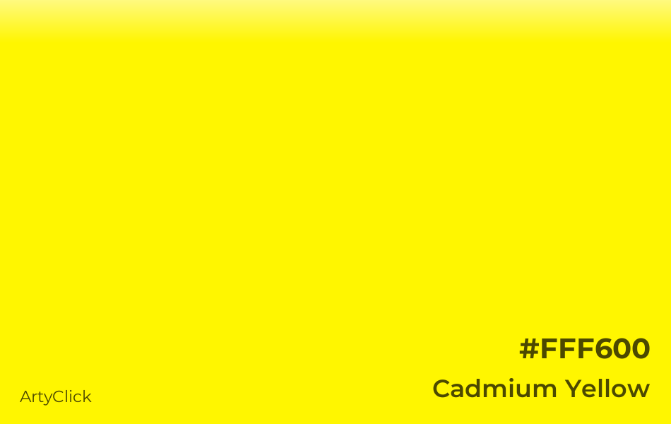 Cadmium Yellow #FFF600