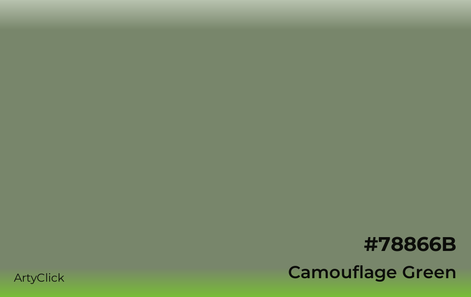 Camouflage Green #78866B