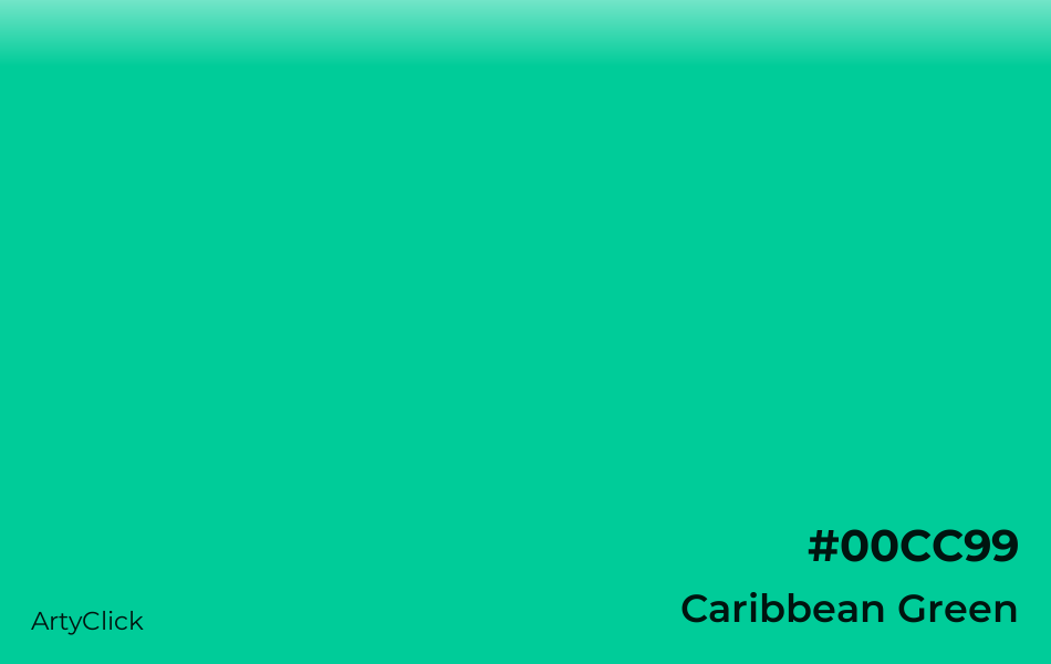 Caribbean Green #00CC99