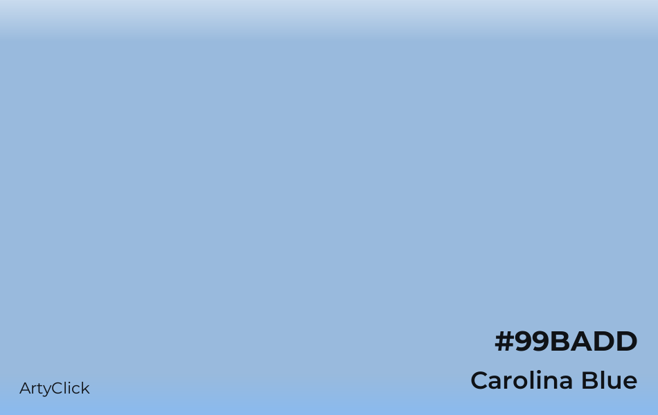 Carolina Blue #99BADD