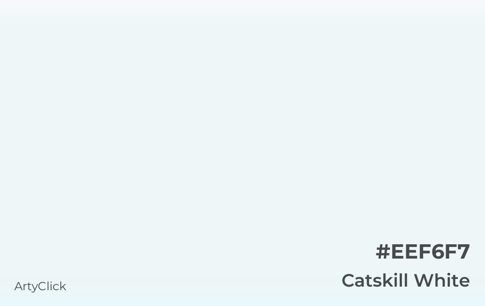 Catskill White #EEF6F7