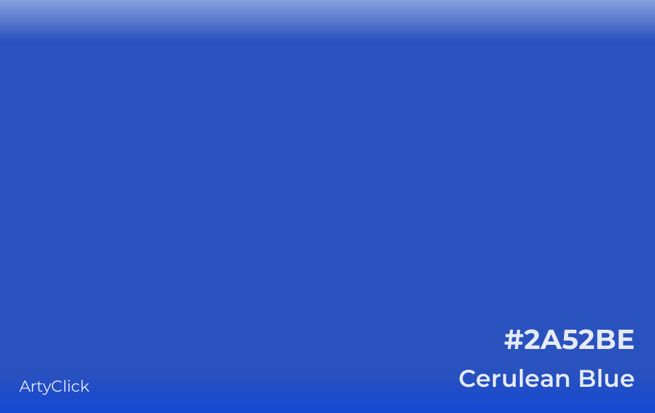 Cerulean Blue #2A52BE