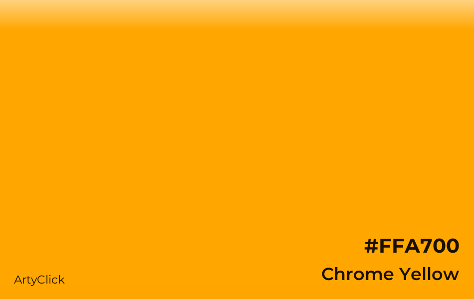 Chrome Yellow #FFA700