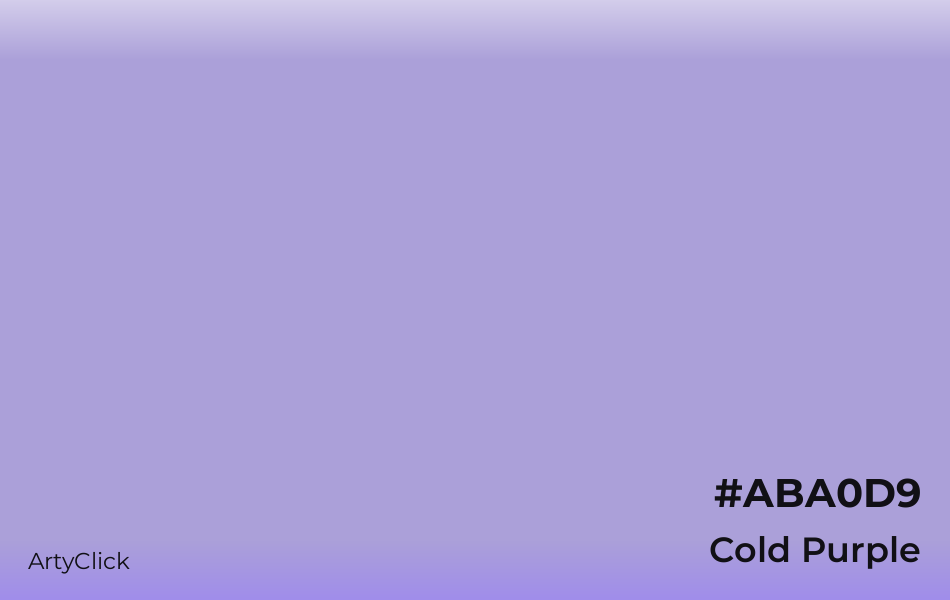 Cold Purple #ABA0D9