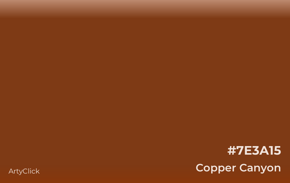 Copper Canyon #7E3A15
