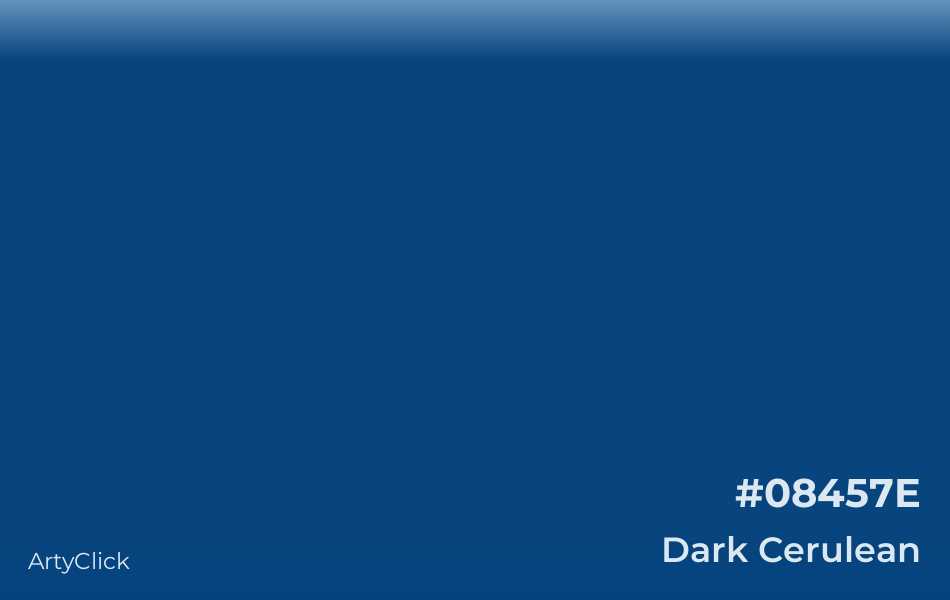 Dark Cerulean #08457E