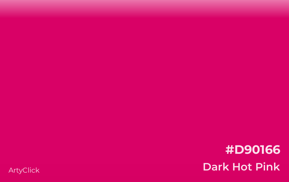 Dark Hot Pink #D90166