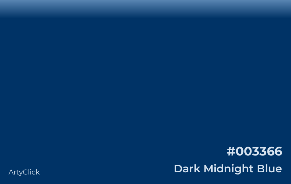 Dark Midnight Blue #003366