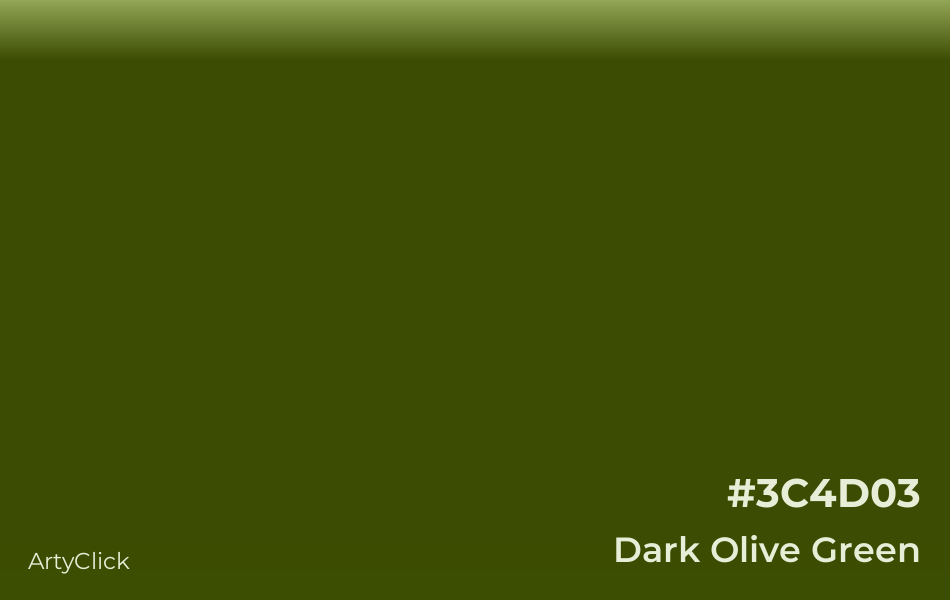 Dark Olive Green #3C4D03