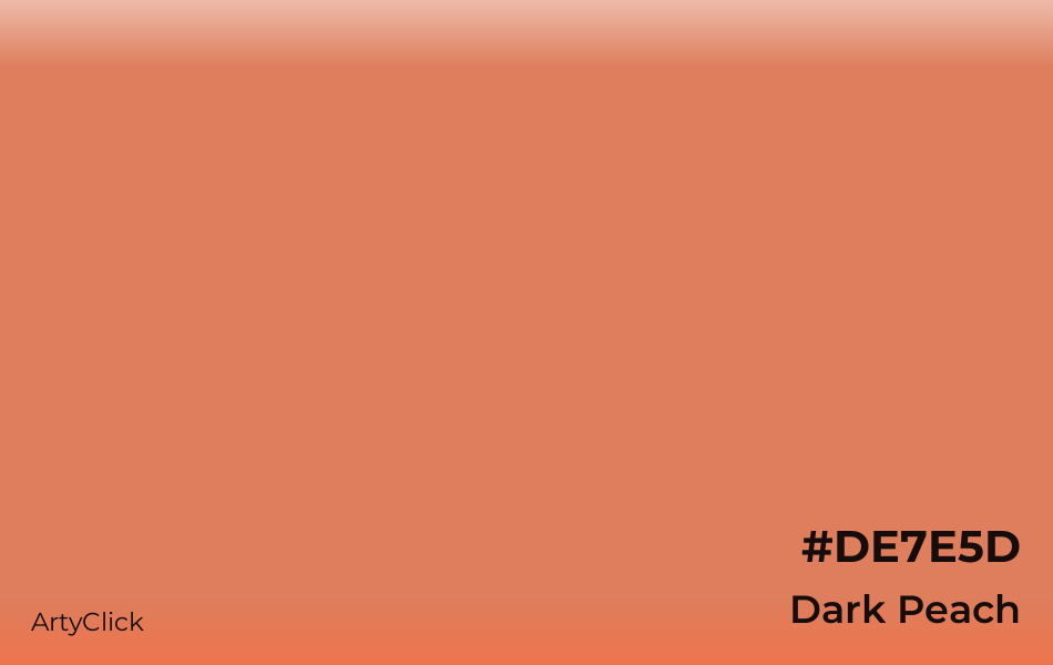 Dark Peach #DE7E5D