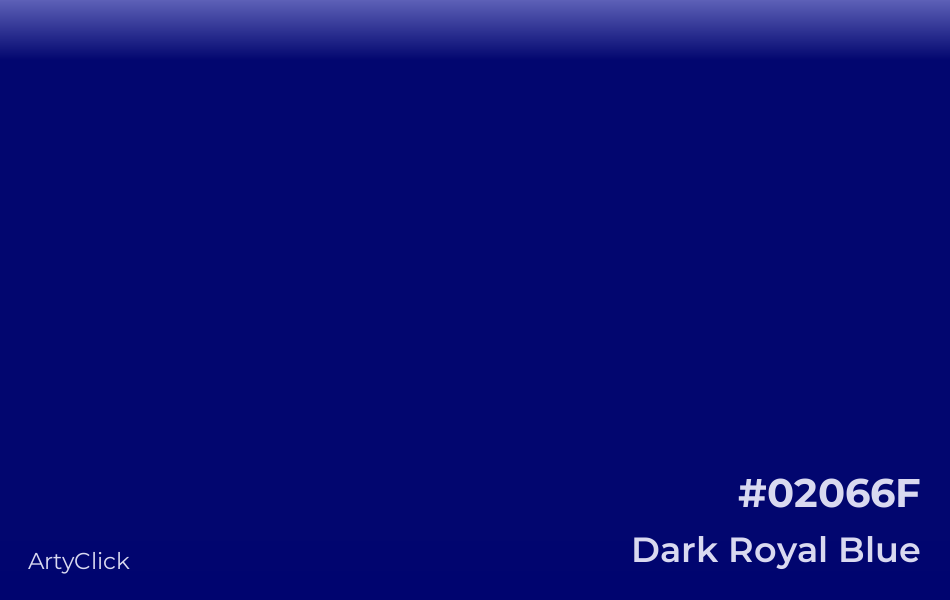 Dark Royal Blue #02066F
