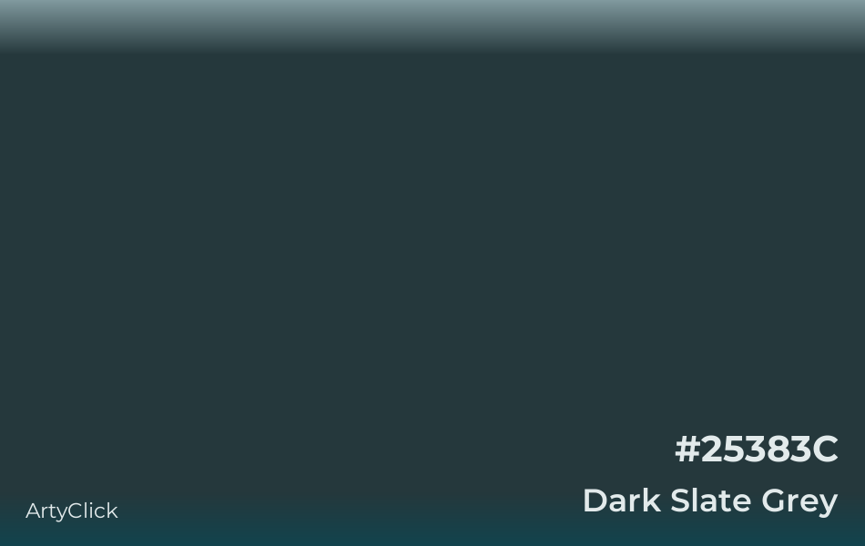 Dark Slate Grey #25383C