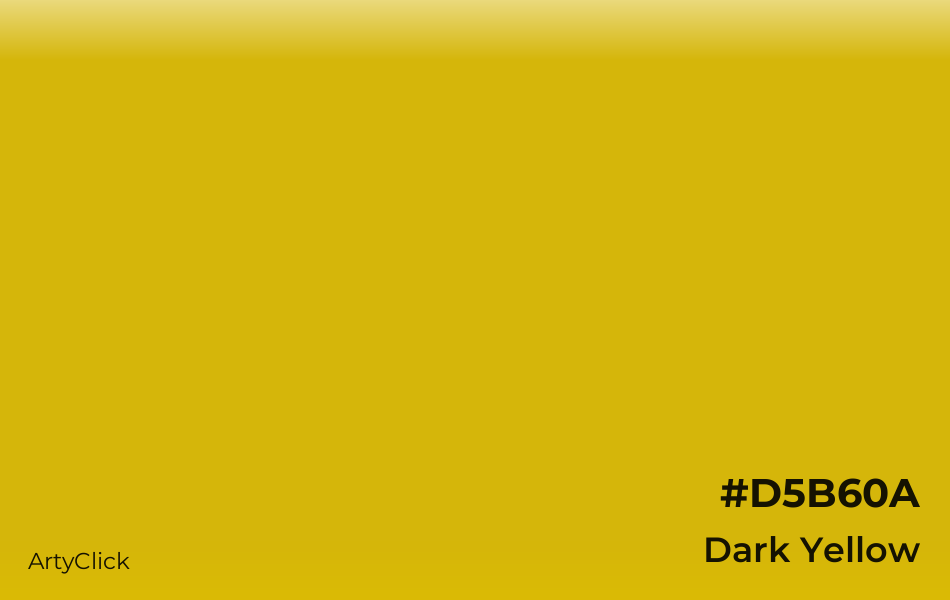 Dark Yellow #D5B60A