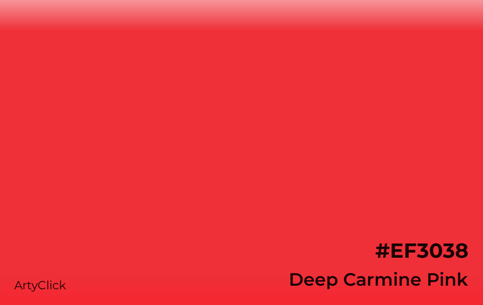 Deep Carmine Pink #EF3038