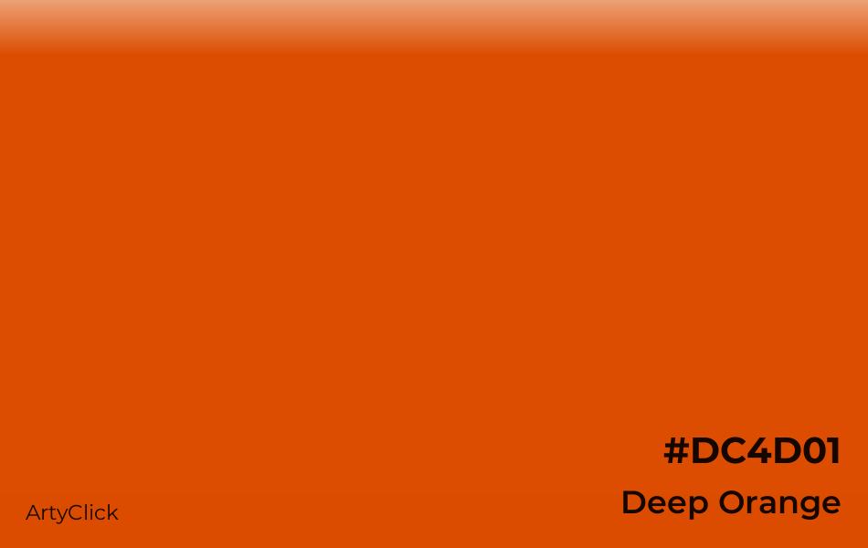 Deep Orange #DC4D01
