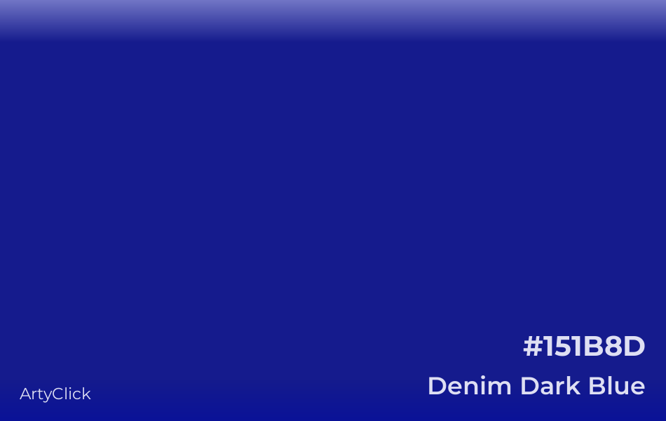 Denim Dark Blue #151B8D