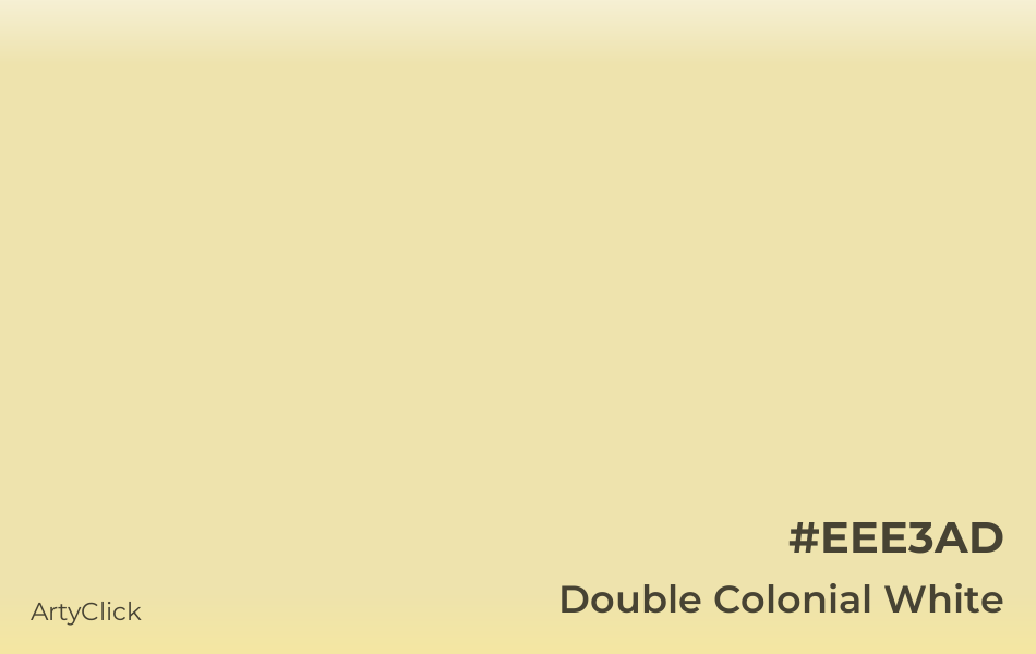 Double Colonial White #EEE3AD
