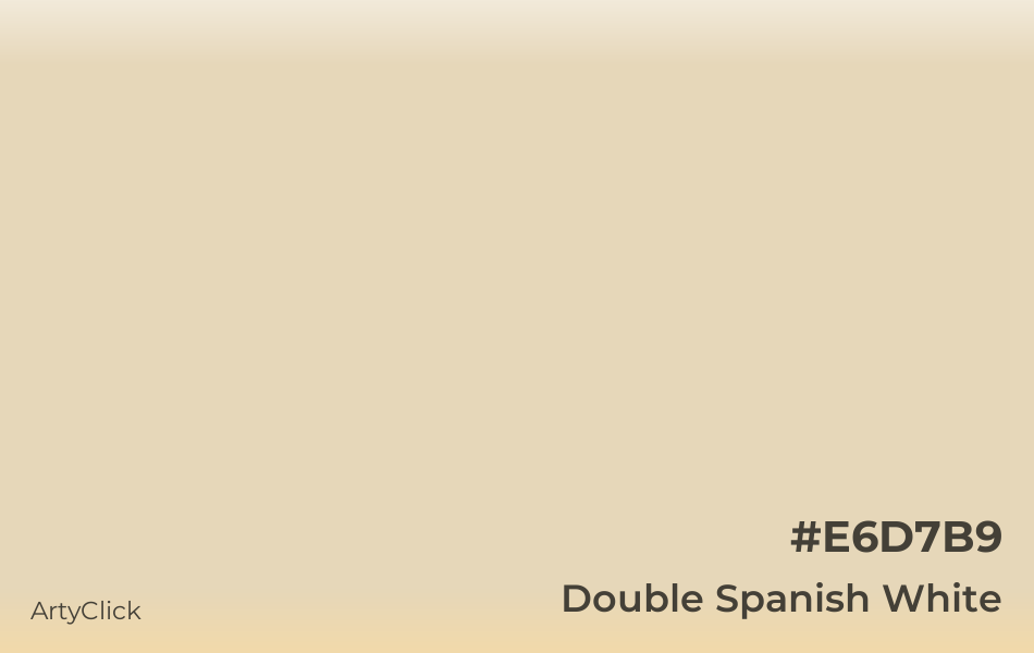 Double Spanish White #E6D7B9