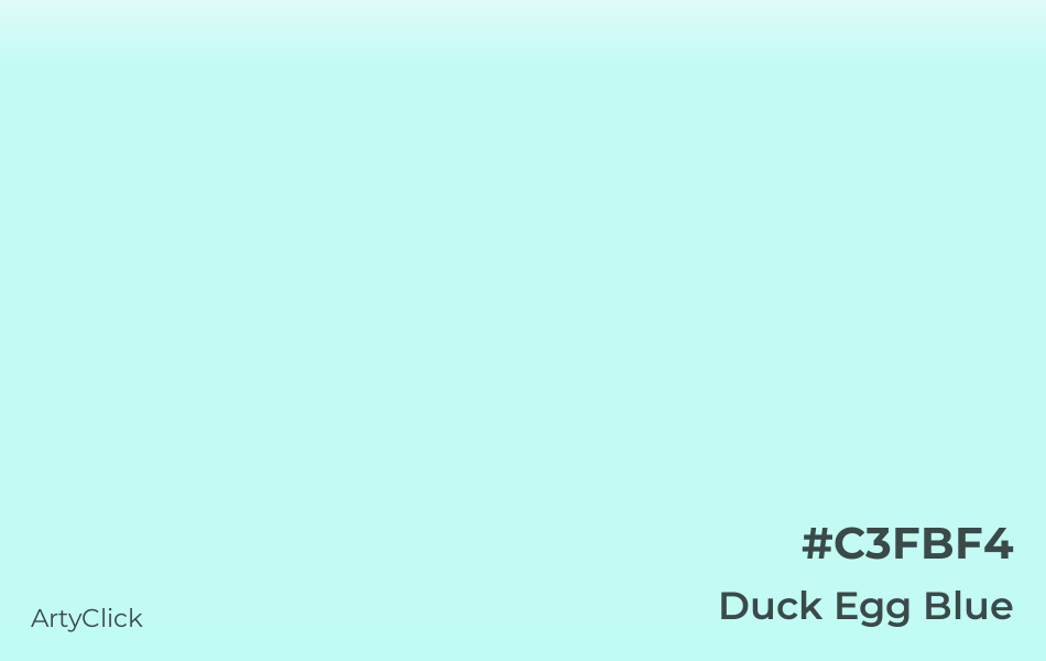 Duck Egg Blue Color ArtyClick