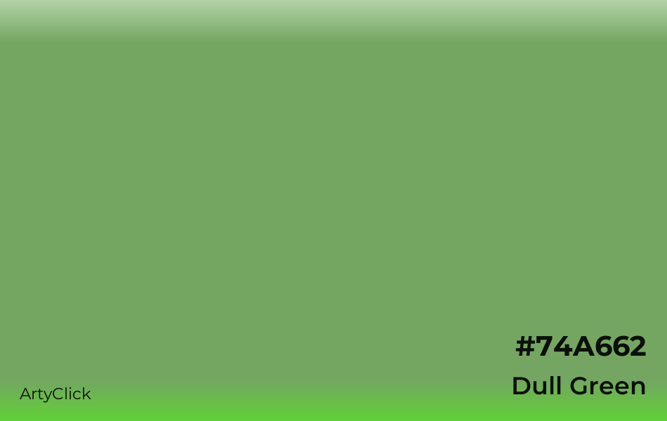 Dull Green #74A662