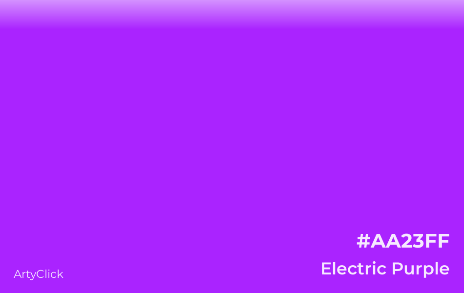 Electric Purple #AA23FF