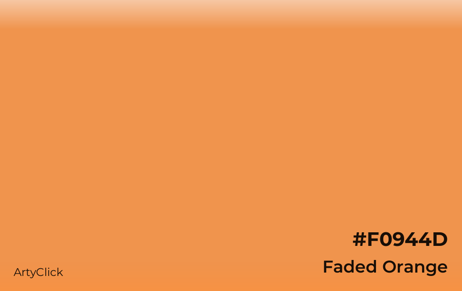 Faded Orange #F0944D