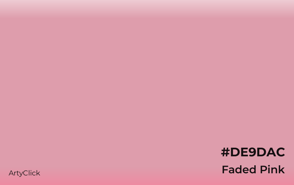 Faded Pink #DE9DAC