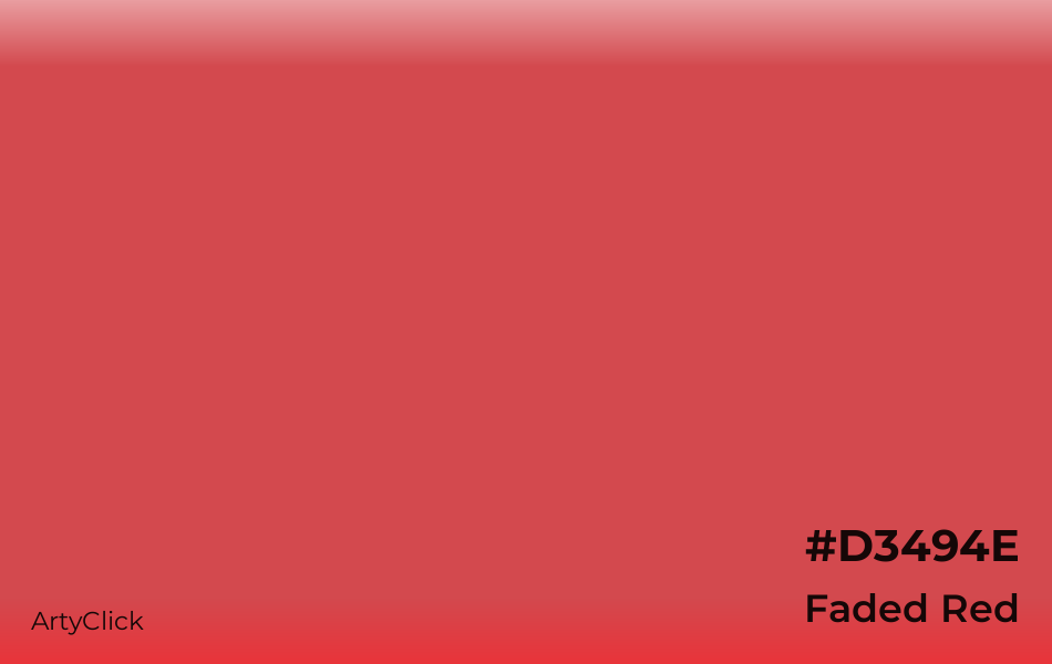 Faded Red #D3494E