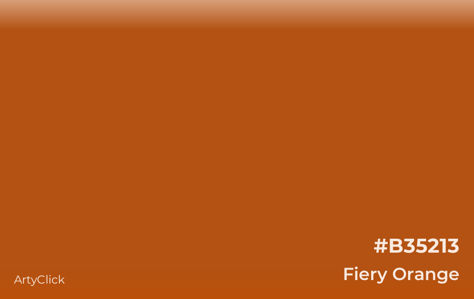 Fiery Orange #B35213