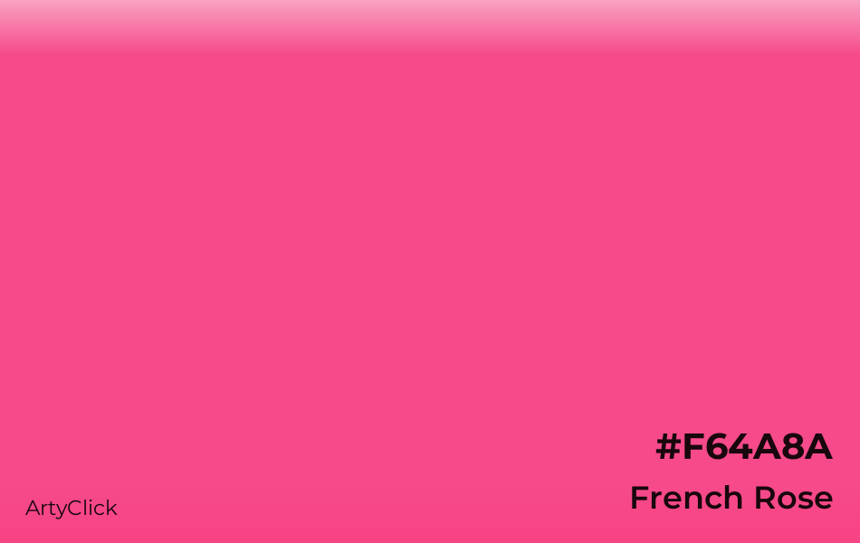 French Rose #F64A8A